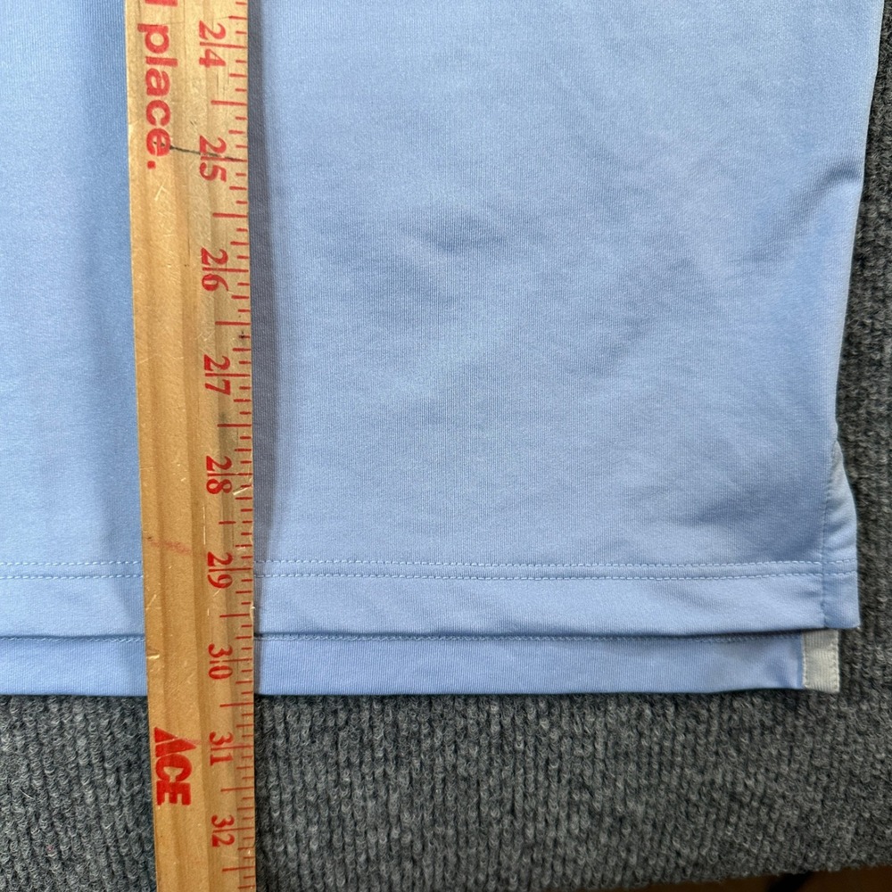 Short Par 4 by Greyson Mens Golf Polo Shirt Blue Black Collar Size Large Stretch - Picture 4 of 7